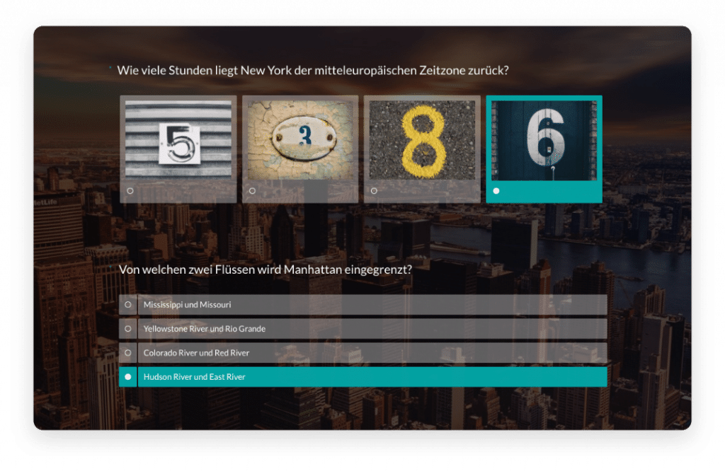 Online Quiz Tool mit Vorlagen easyfeedback