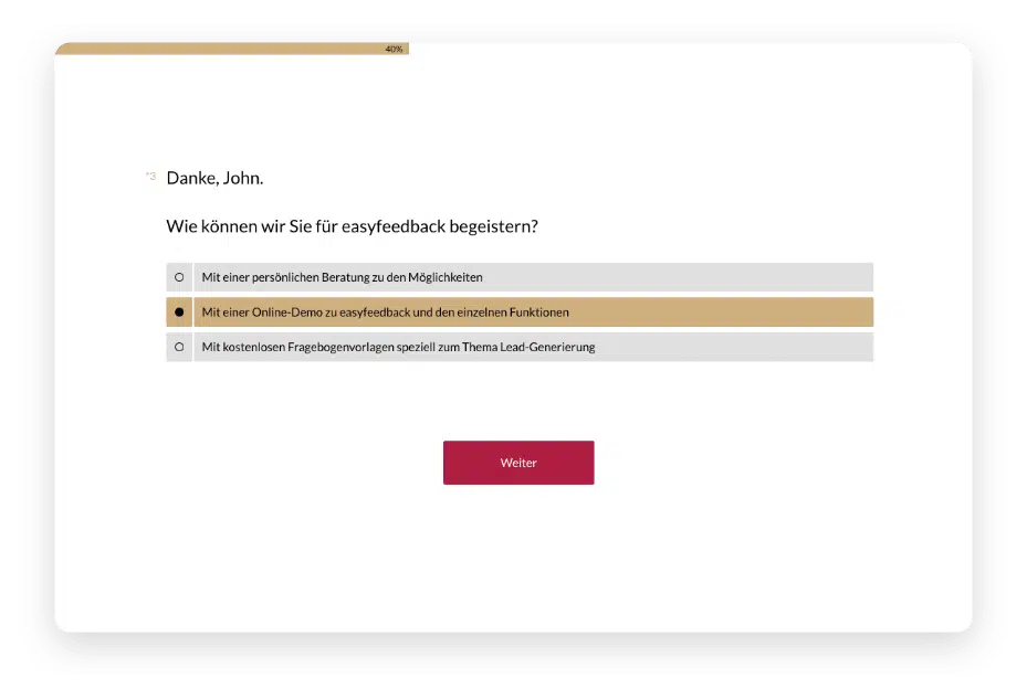 Formular zur Leadgenerierung