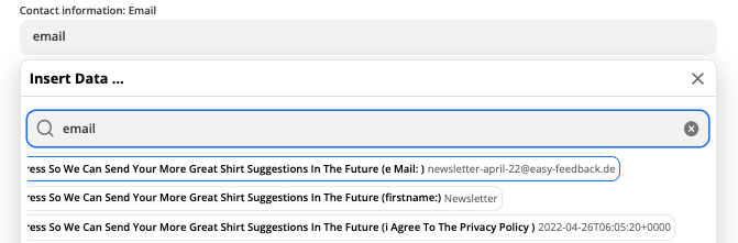 Setting the Email via Zapier contact property for Hubspot