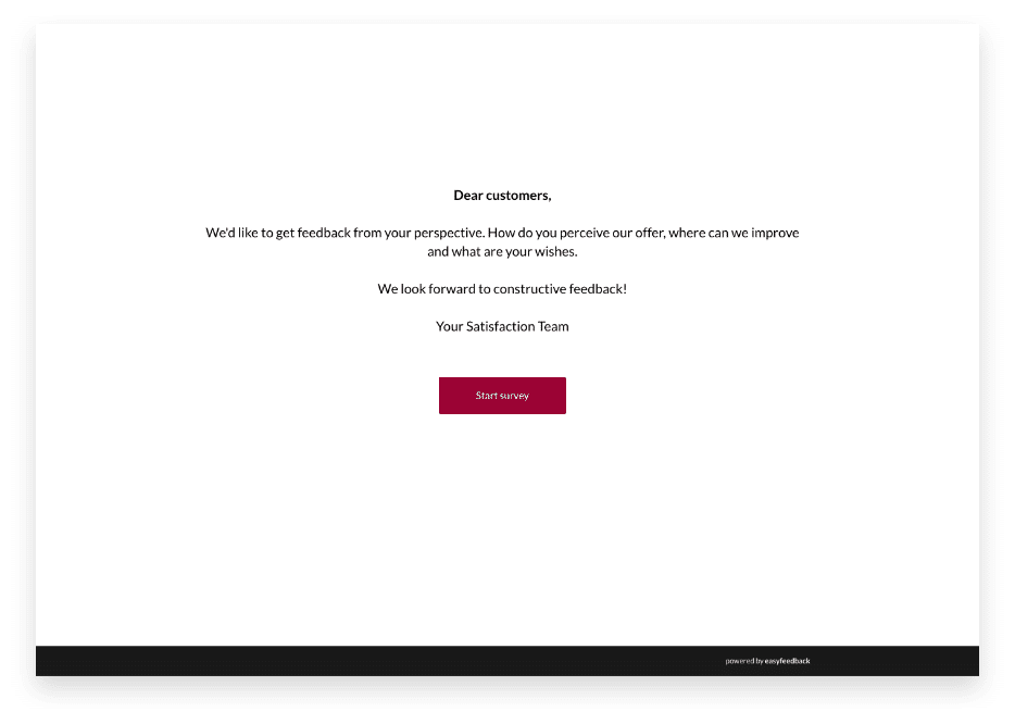 Short welcome text more appealingly designed on the surface