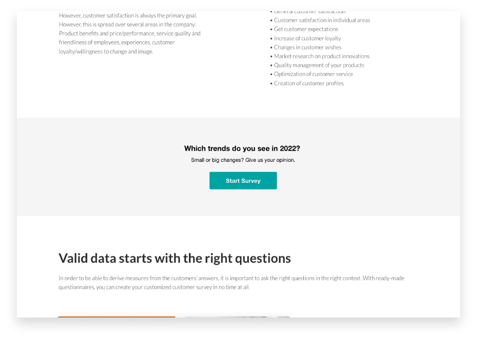 With a question, invite the user to communicate