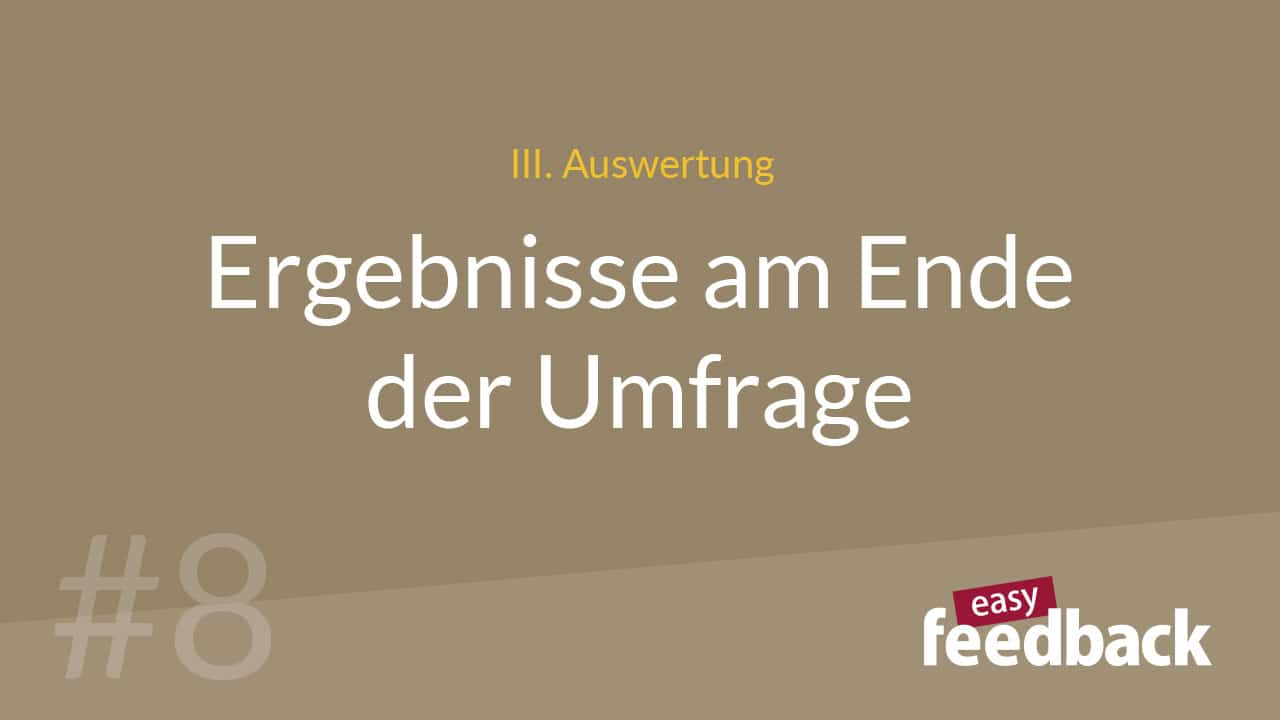 Ergebnisse am Ende der Umfrage anzeigen