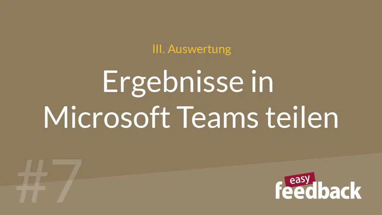 Umfrageergebnisse in Microsoft Teams teilen