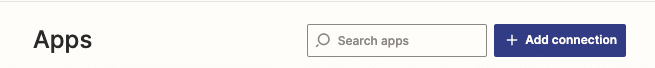 2. Click on Add Connection