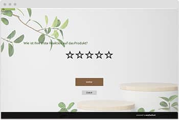 Produkttest Umfrage Vorlage
