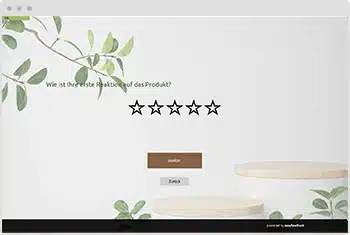 Produkttest Umfrage Vorlage