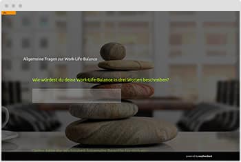 Work Life Balance Umfrage Vorlage