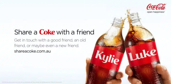 Coca Cola Share a Coke Campaign