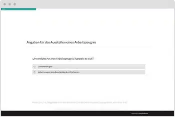 Umfrage Vorlage Arbeitszeugnis