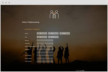 Online Mitgliedsantrag Fragebogen Vorlage