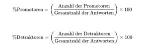 Prozentsaetze der NPS Formel