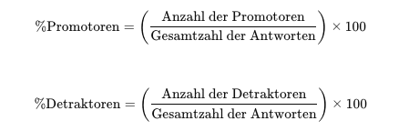 Prozentsaetze der NPS Formel