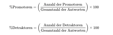 Prozentsaetze der NPS Formel