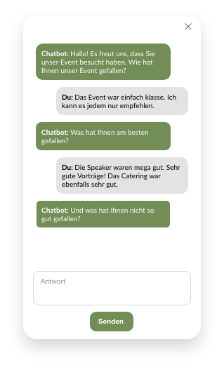 Chatumfragen für Event Manager