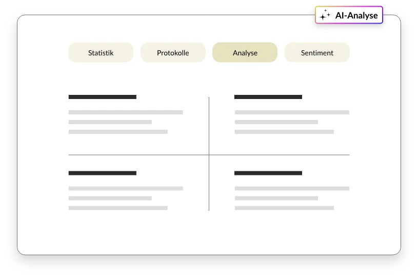Next-level generierte AI-Analysen