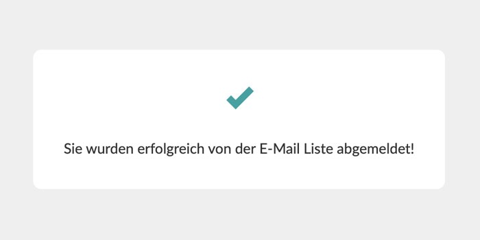 Text fuer die Abmelde-Bestaetigungsseite anpassen