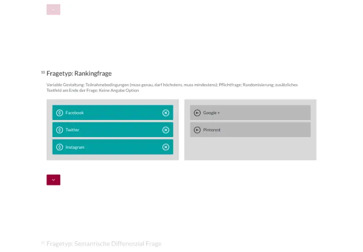 Fragetyp Rankingfrage