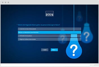 Quiz Datenschutz Vorlage