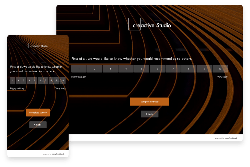 Surveys for smartphones and desktop