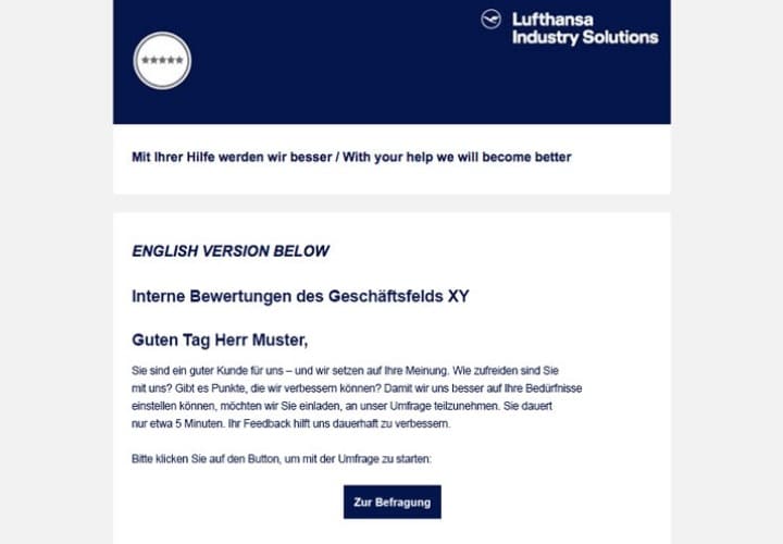 Umfragetool - Teilnehmer über eigene Tools einladen