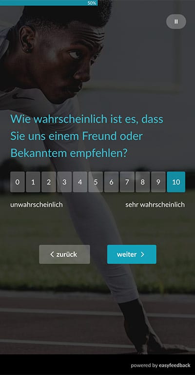 Beispielhafte Kundenbefragung Mobil