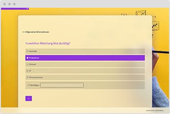 Umfrage Vorlage Prozessanalyse