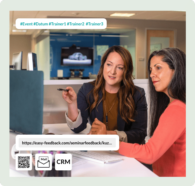 easyfeedback fügt sich ohne Schnittstelle ganz einfach in Ihre Workflows ein