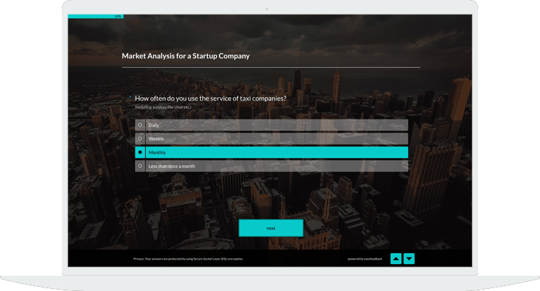 Beispielumfrage mit easyfeedback Beispielumfrage mit easyfeedback
